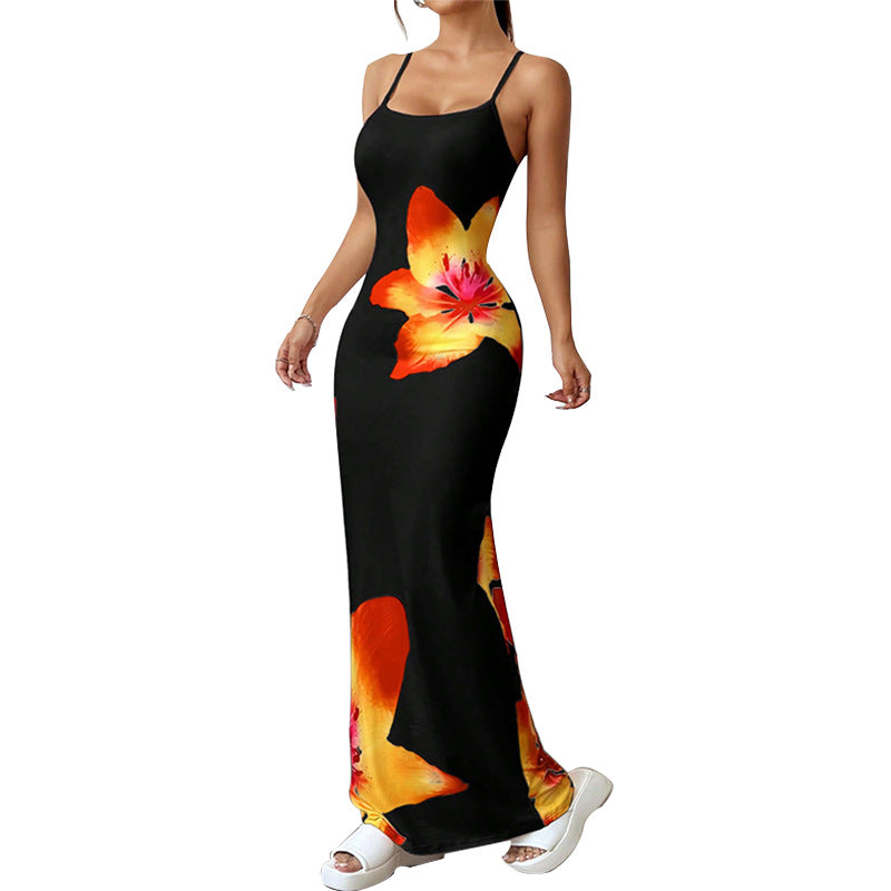 Sling Dress Skinny Sheath One-step Skirt