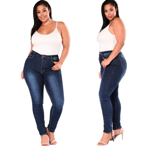 Elastic Skinny Jeans