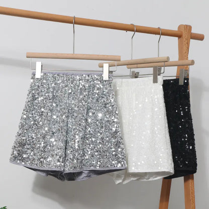 V-neck Loose Blouse and Slimming Shorts Suit for Women