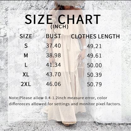 Womens Off The Shoulder Ruffle Party Dresses Side Split Beach Maxi Dress