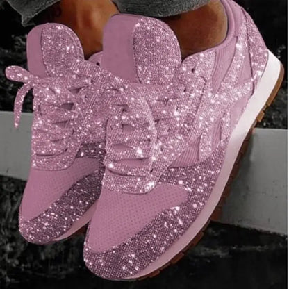 Sequin Casual Sneakers with Breathable Design (Women)