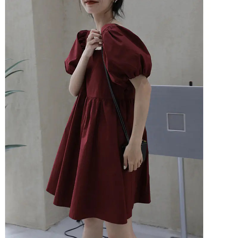Summer Women's French Style Short Sleeve Dress