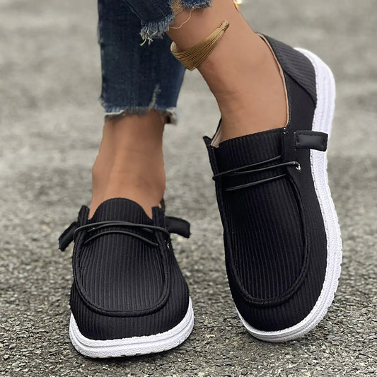 Lux Non-Slip Canvas Slip-On Sneakers for Women