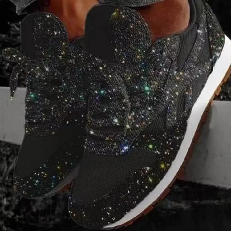 Sequin Casual Sneakers with Breathable Design (Women)
