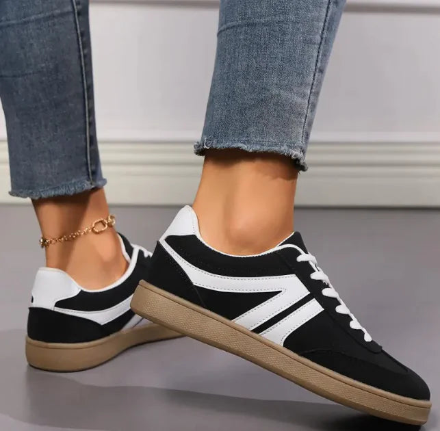 Women's Lace-Up Slip-On Sneakers