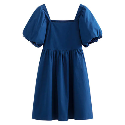 Summer Women's French Style Short Sleeve Dress