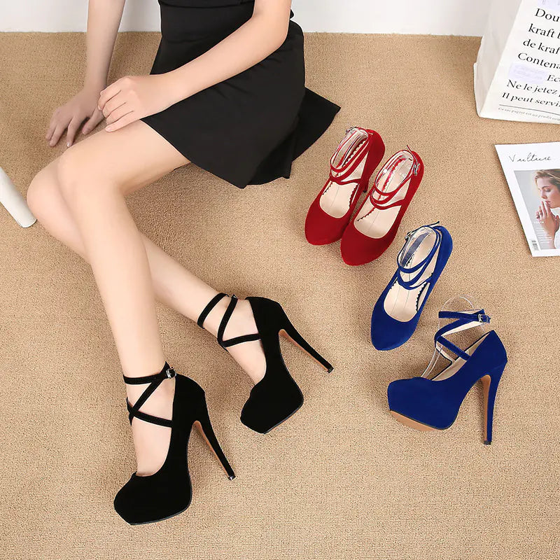 2020 Summer Fashion Cross Strap High Heels for Women