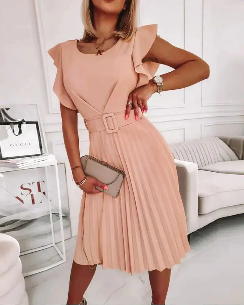 Women's Short Sleeve Round Neck Dress