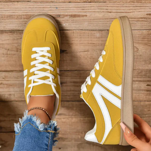 Women's Lace-Up Slip-On Sneakers