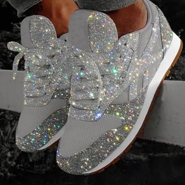 Sequin Casual Sneakers with Breathable Design (Women)