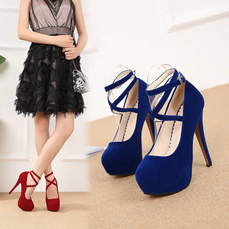 2020 Summer Fashion Cross Strap High Heels for Women