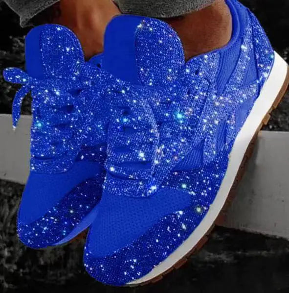 Sequin Casual Sneakers with Breathable Design (Women)