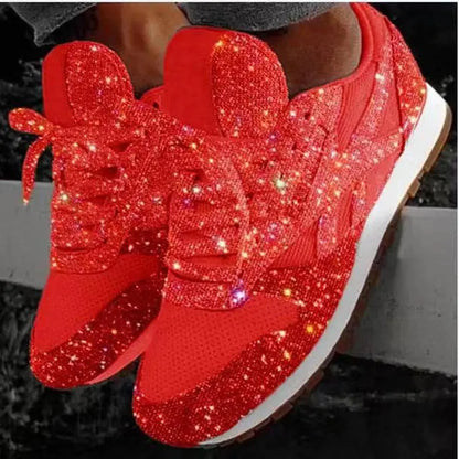 Sequin Casual Sneakers with Breathable Design (Women)