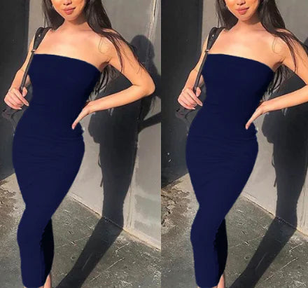 Sexy Strapless Bodycon Dress for Nightclubs