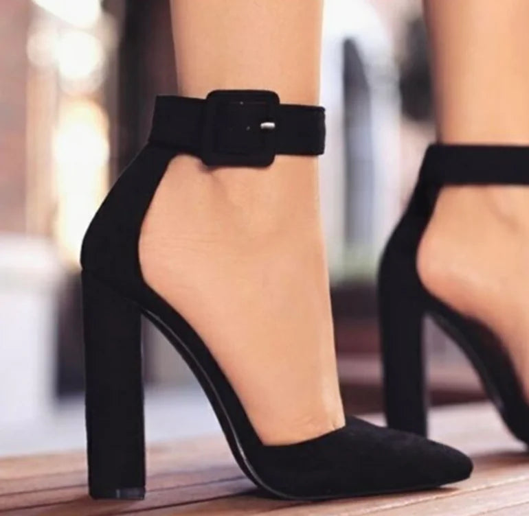 Plus Size Women's Suede High Heels