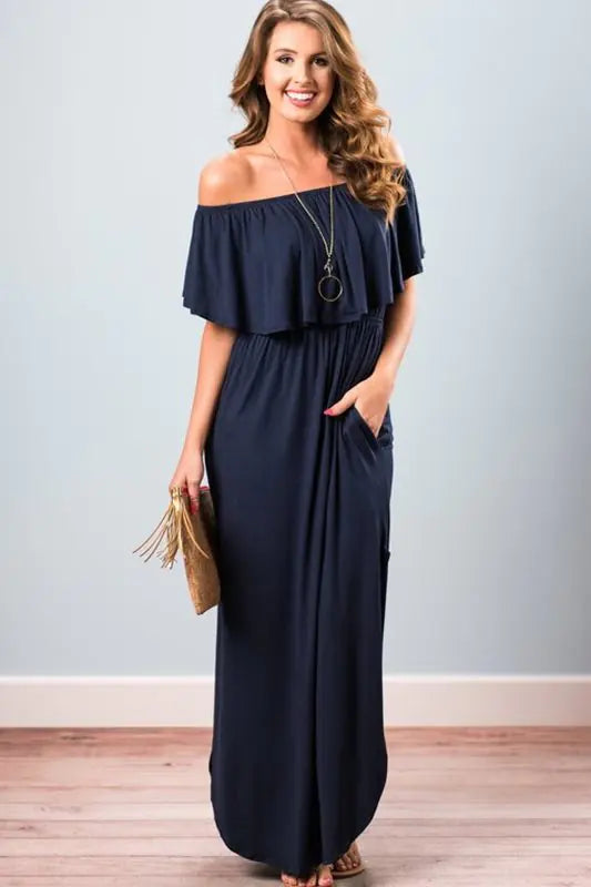 Summer Boho Maxi Dress for Women - Casual Beach Style