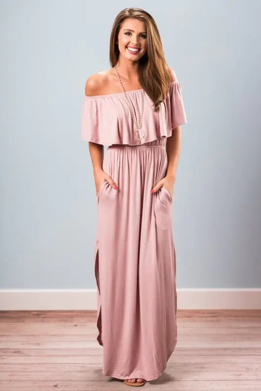 Summer Boho Maxi Dress for Women - Casual Beach Style