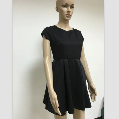 Sexy Short Sleeve Dress with Flowing Ribbons