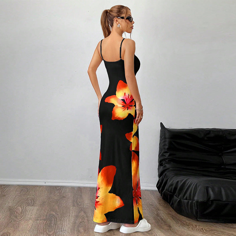 Sling Dress Skinny Sheath One-step Skirt