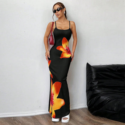 Sling Dress Skinny Sheath One-step Skirt