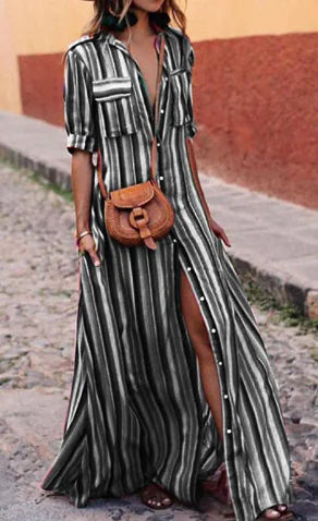 Summer New Striped Floral Dress Collection