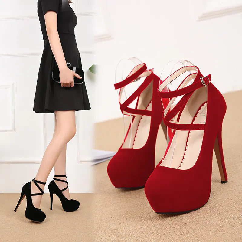 2020 Summer Fashion Cross Strap High Heels for Women