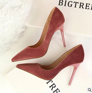 Fashionable Minimalist Pointed Toe High Heels for Women