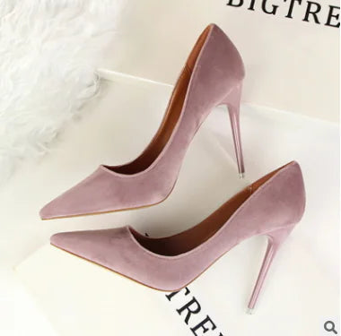 Fashionable Minimalist Pointed Toe High Heels for Women