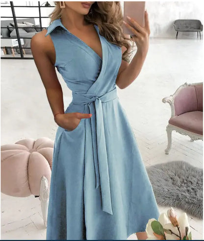 2021 Fashion Long Sleeve V-Neck Floral Dress for Women