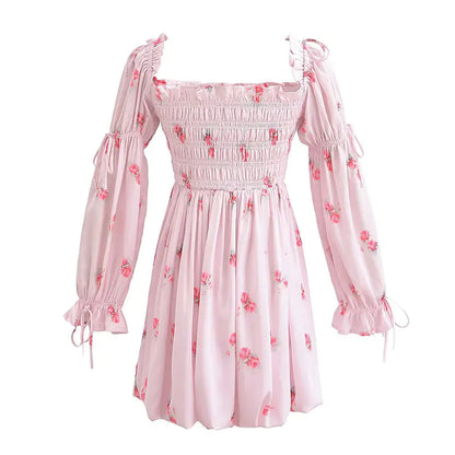 2024 Summer Elegant Off-Shoulder Floral Dress