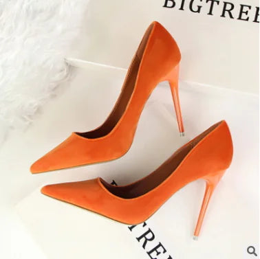 Fashionable Minimalist Pointed Toe High Heels for Women