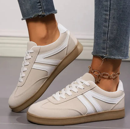 Women's Lace-Up Slip-On Sneakers