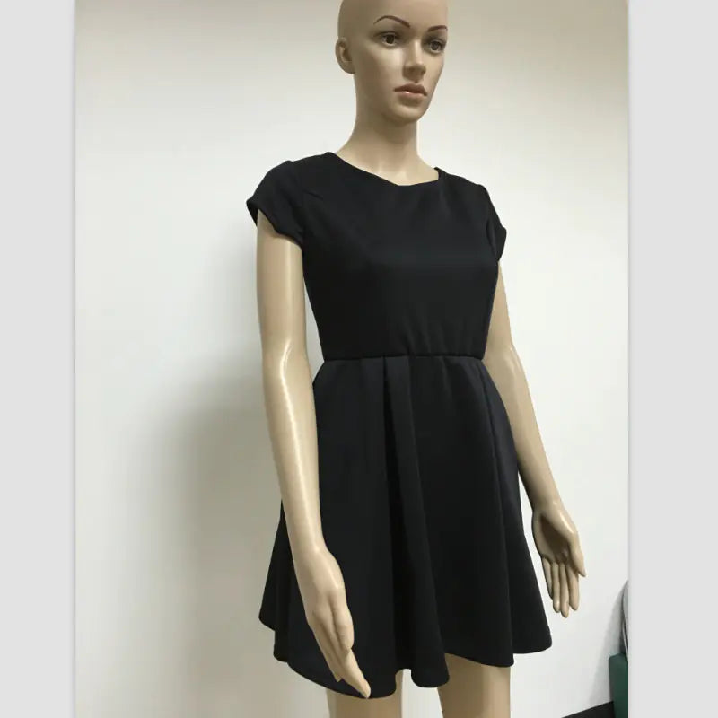 Sexy Short Sleeve Dress with Flowing Ribbons