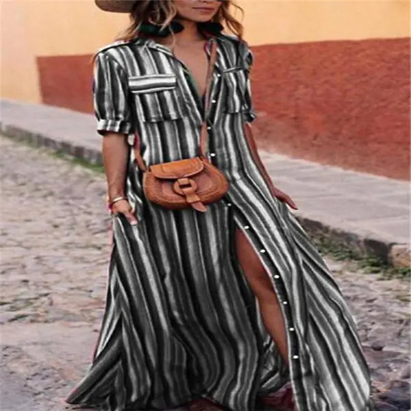 Summer New Striped Floral Dress Collection