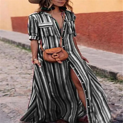 Summer New Striped Floral Dress Collection