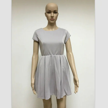 Sexy Short Sleeve Dress with Flowing Ribbons
