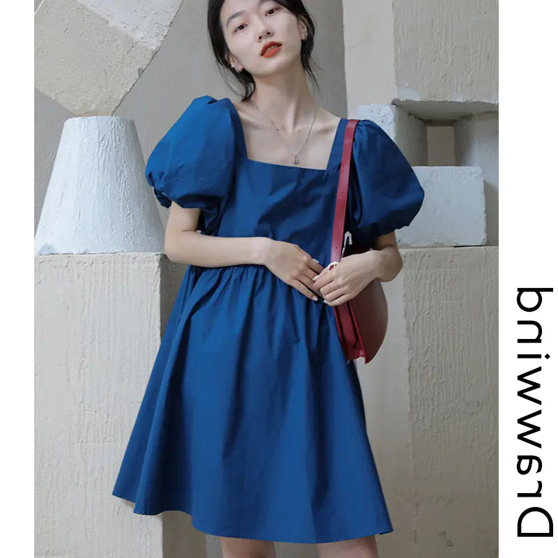 Summer Women's French Style Short Sleeve Dress