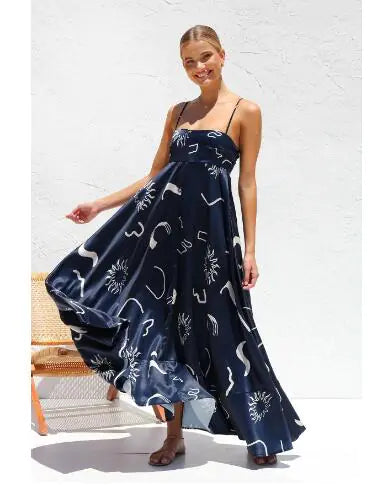Serena Dress / Fresh Floral Spaghetti Strap Dress (One Piece)