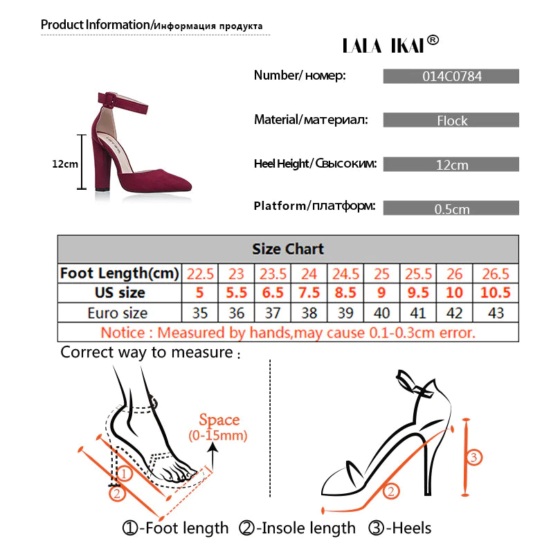Plus Size Women's Suede High Heels
