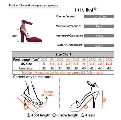 Plus Size Women's Suede High Heels