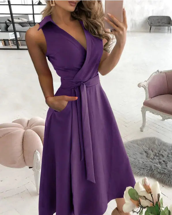 2021 Fashion Long Sleeve V-Neck Floral Dress for Women