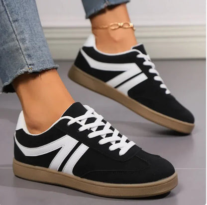 Women's Lace-Up Slip-On Sneakers